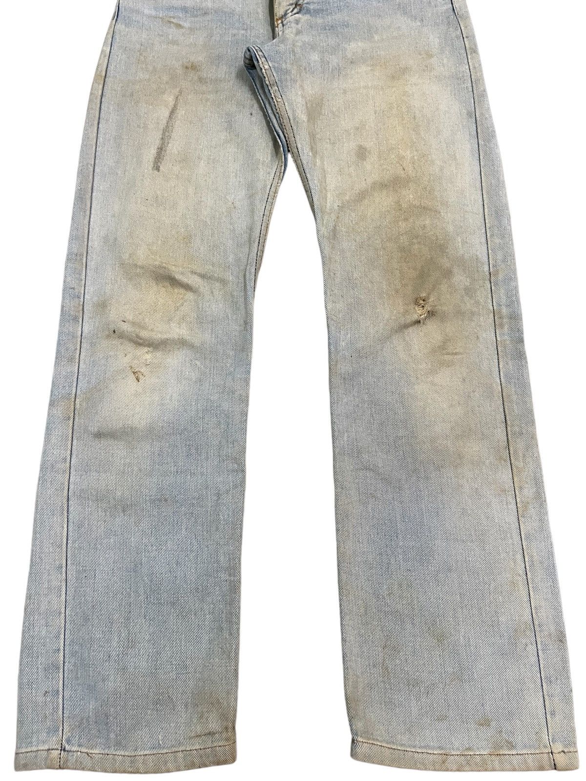 Lee Vintage 90s Lee Yellow Mud Washed Loose Fit Jeans Size US 30 / EU 46 - 5 Thumbnail