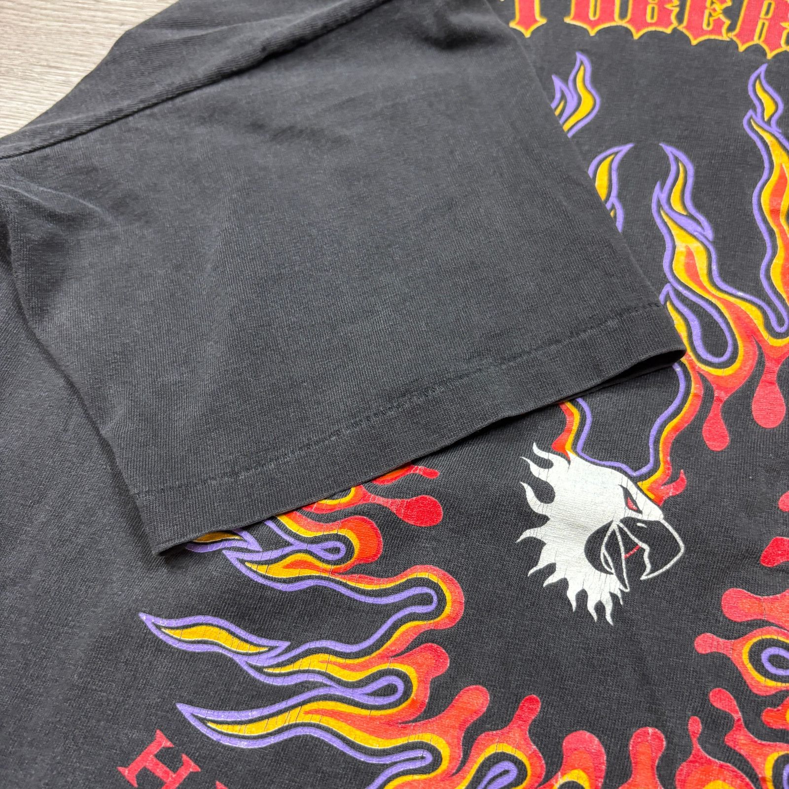 Harley Davidson × Vintage VTG 1994 Harley Davidson Eagle Flames Shirt Men's L Holubek Size US L / EU 52-54 / 3 - 11 Thumbnail