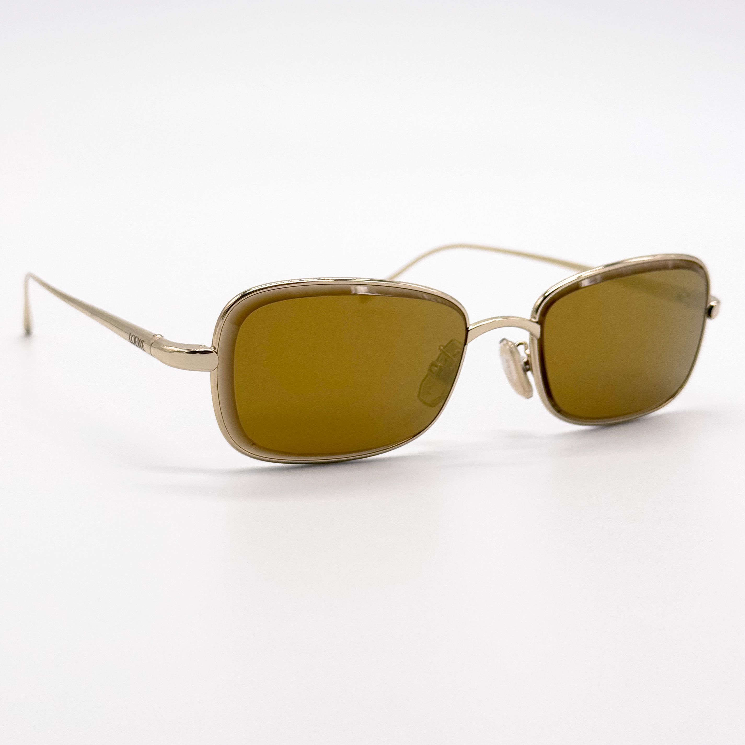 Loewe NEW LOEWE LW40159U 32G SUNGLASSES UNISEX SQUARE YELLOW Size ONE SIZE - 4 Thumbnail