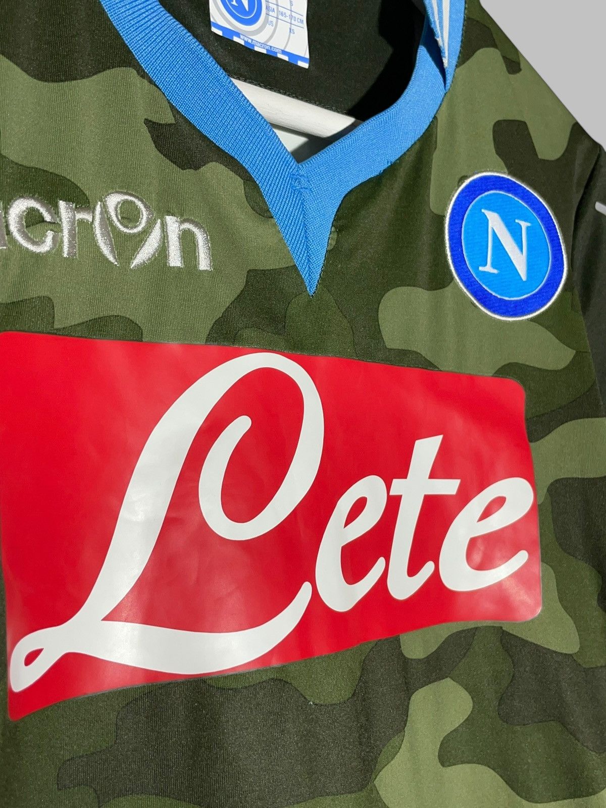 Macron SSC Napoli Macron 2013/14 Away League Champion Soccer Jersey Size US XS / EU 42 / 0 - 4 Thumbnail