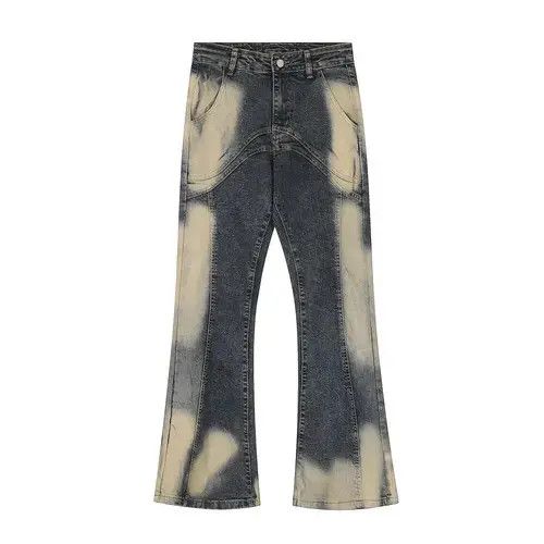 Jean #25 Patchwork Jeans Washed Vintage Distressed Size US 31 - 1 Thumbnail