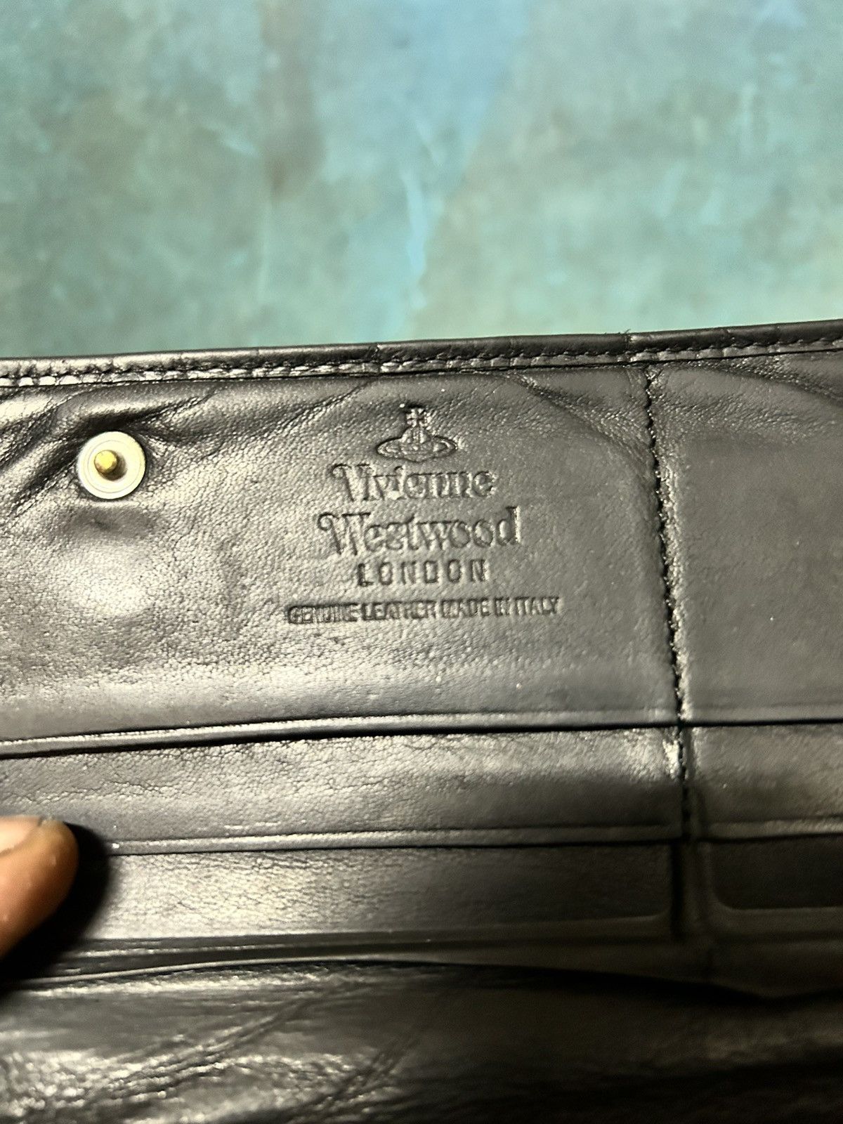 Vivienne Westwood London Orb Stamp Leather Black Long Wallet Size ONE SIZE - 12 Thumbnail