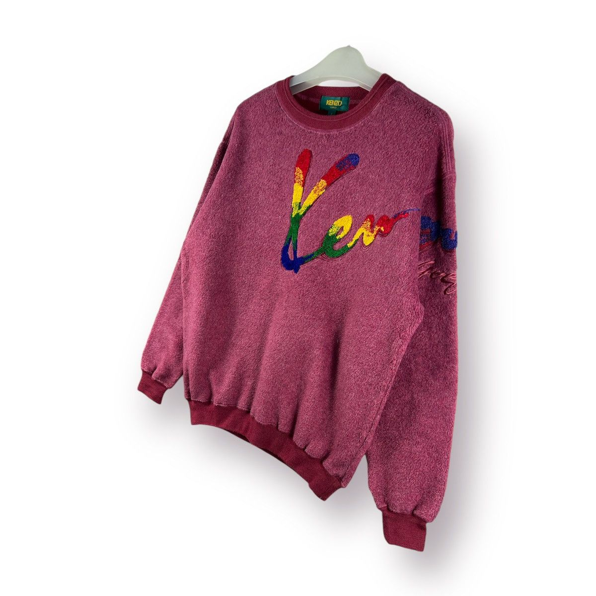 Designer × Kenzo × Vintage 🔥 Vintage KENZO GOLF spellout logo Sweatshirt Size US S / EU 44-46 / 1 - 2 Thumbnail