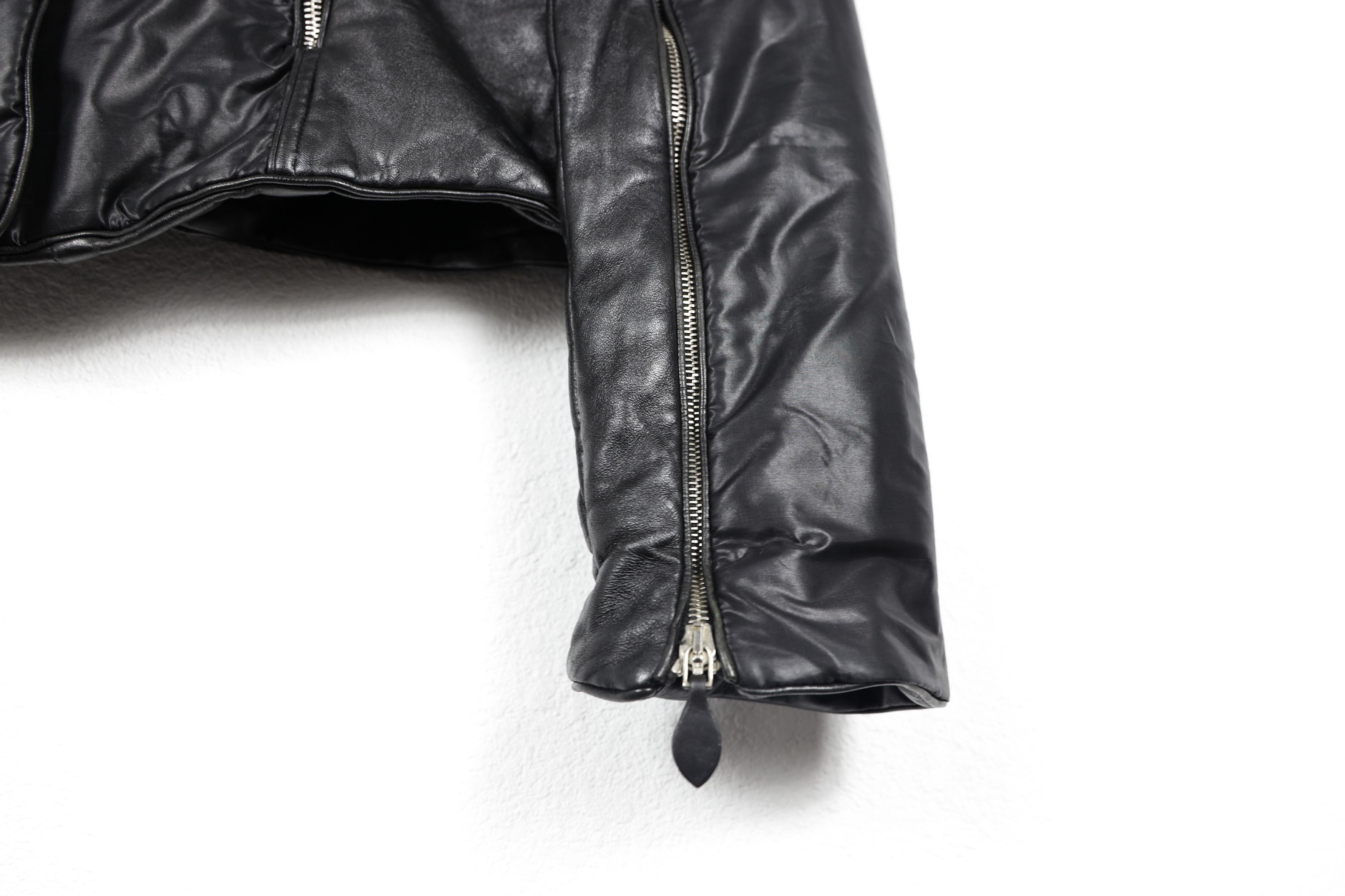 Ermanno Scervino Ermanno Scervino Nylon Leather Collar Design Biker Jacket Size M / US 6-8 / IT 42-44 - 5 Thumbnail