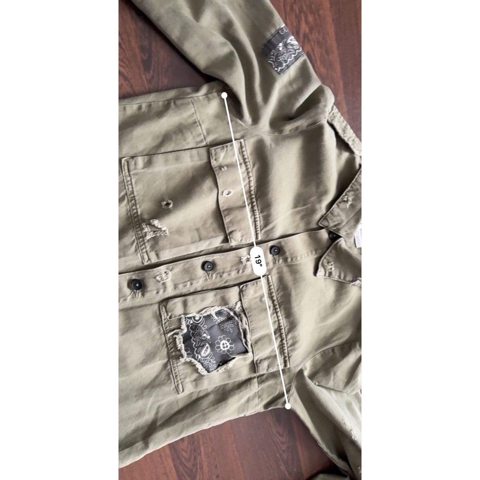 Zara 2017Zara Guns N Roses Military Utility Jacket Distressed S Size S / US 4 / IT 40 - 17 Thumbnail