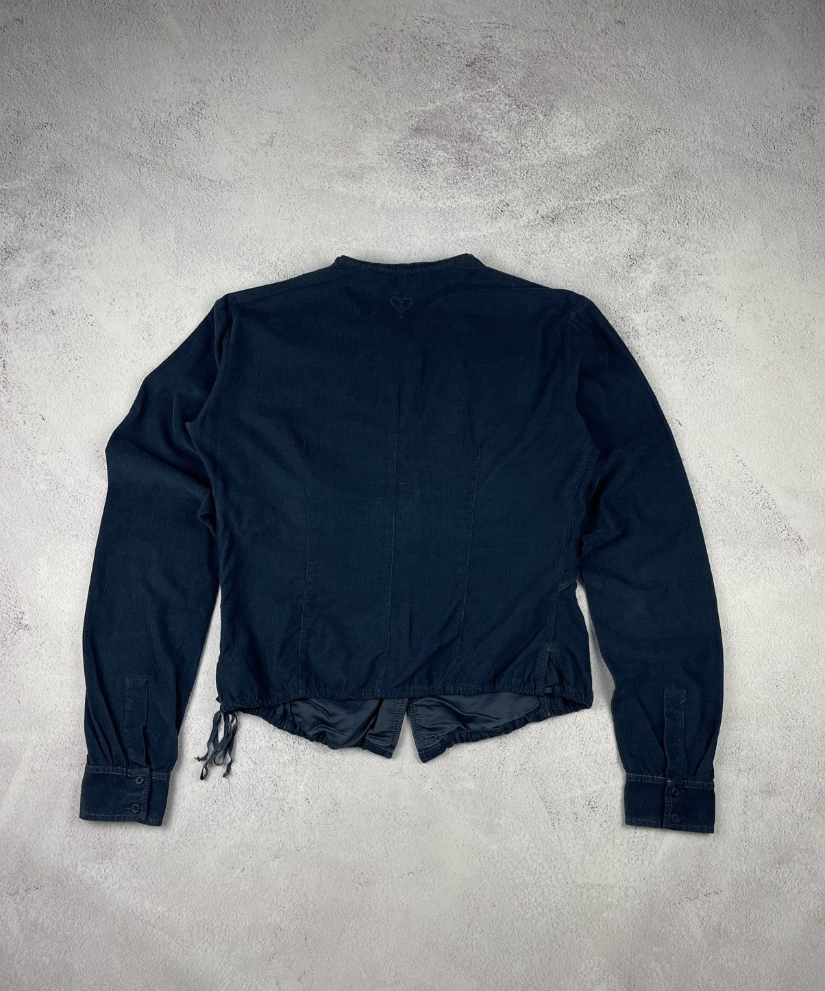 Marithe + Francois Girbaud Vintage Marithé + François Girbaud Shirt Jacket Navy Blue Size M / US 6-8 / IT 42-44 - 8 Thumbnail