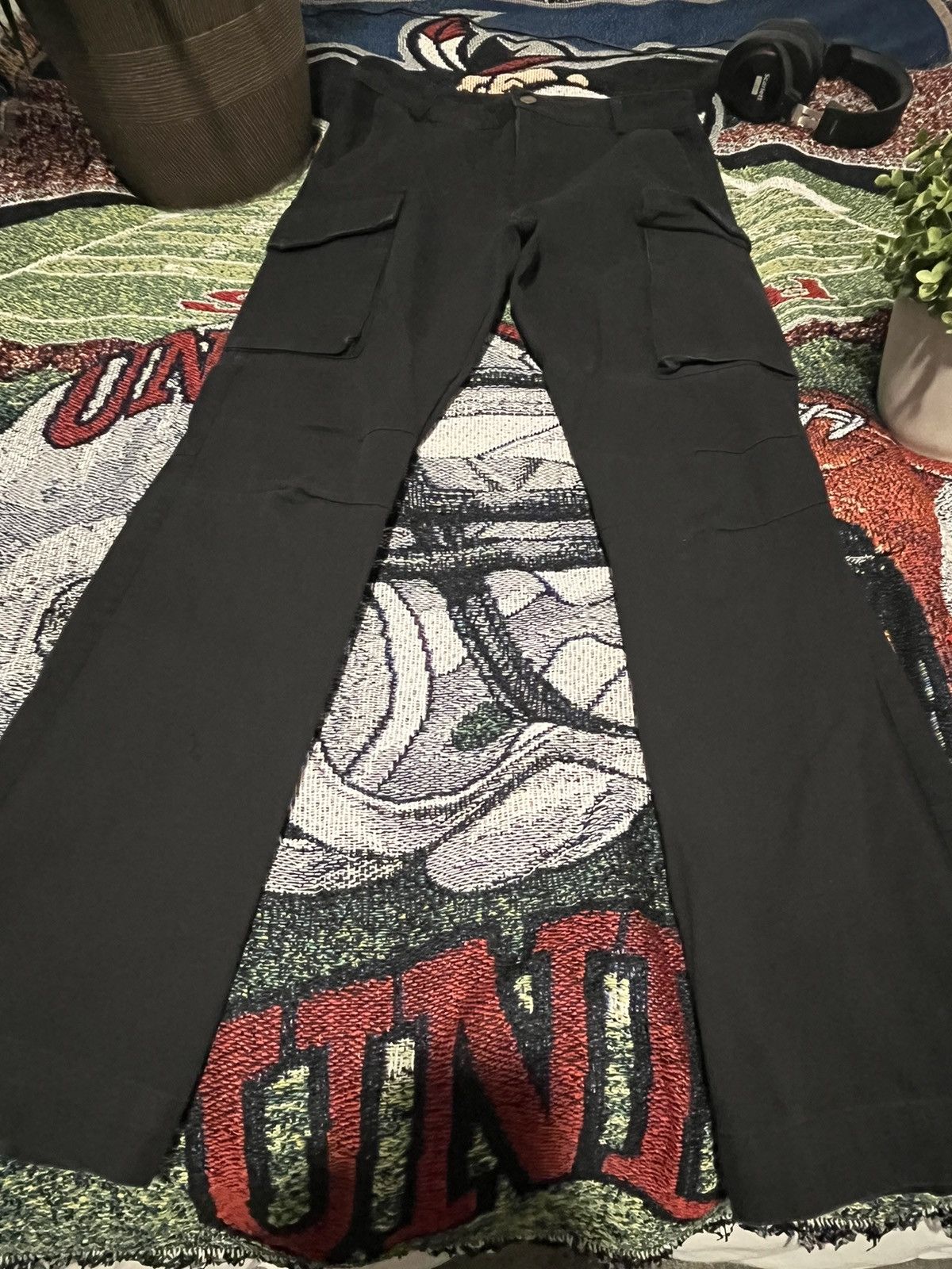 Fashionista flared pants w/ attached zipper adjustment