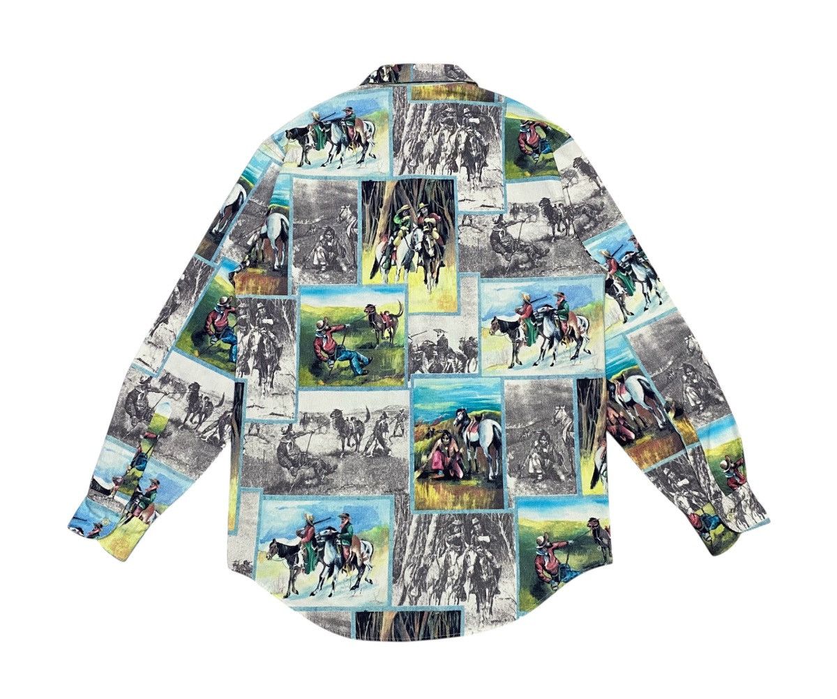 United Colors Of Benetton United Colors Of Benetton Cowboys Printed Shirt Button Ups Size US S / EU 44-46 / 1 - 3 Thumbnail