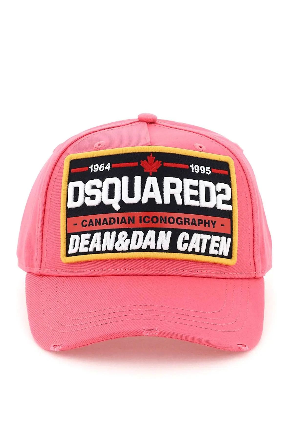 image of Dsquared2 O1S22I1N0224 Size-Os Patch Baseball Cap In Pink, Men's