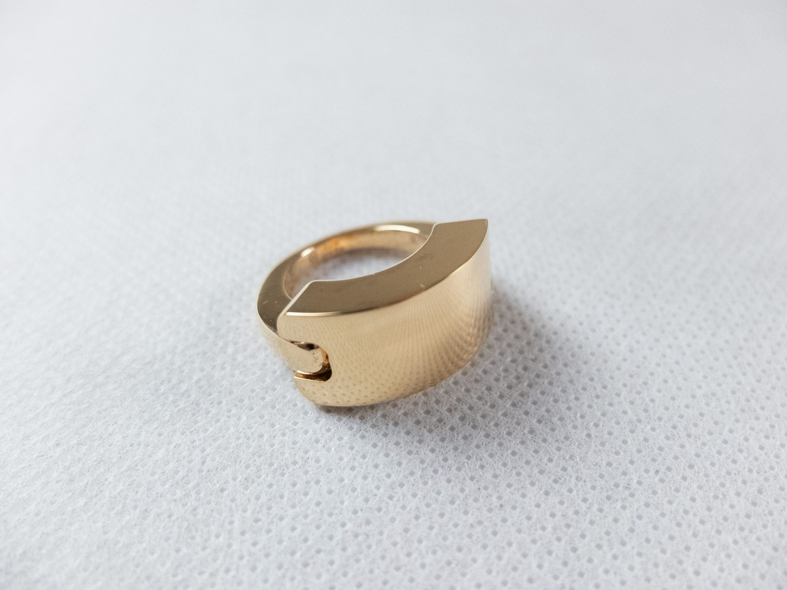 Bottega Veneta BOTTEGA VENETA ID gold plated silver chunky ring 7 15 q Size ONE SIZE - 2 Thumbnail