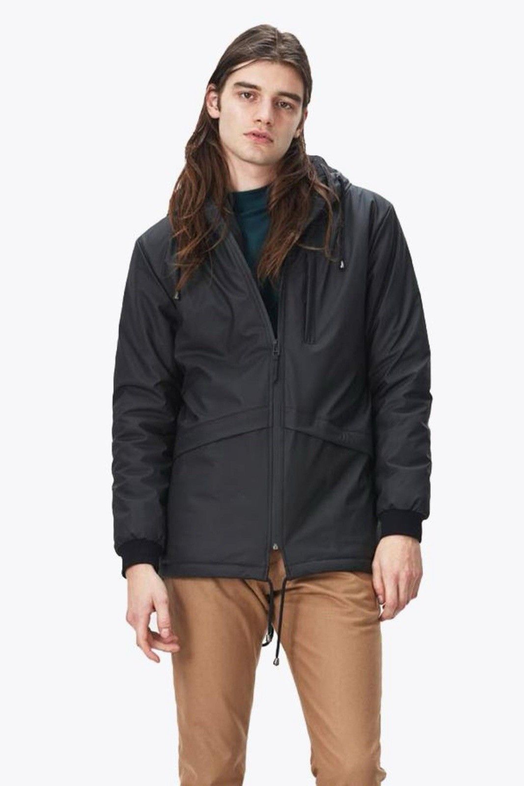 Rains Rains Thermal Padded N3B Warm Waterproof Black Jacket Size US M / EU 48-50 / 2 - 1 Thumbnail