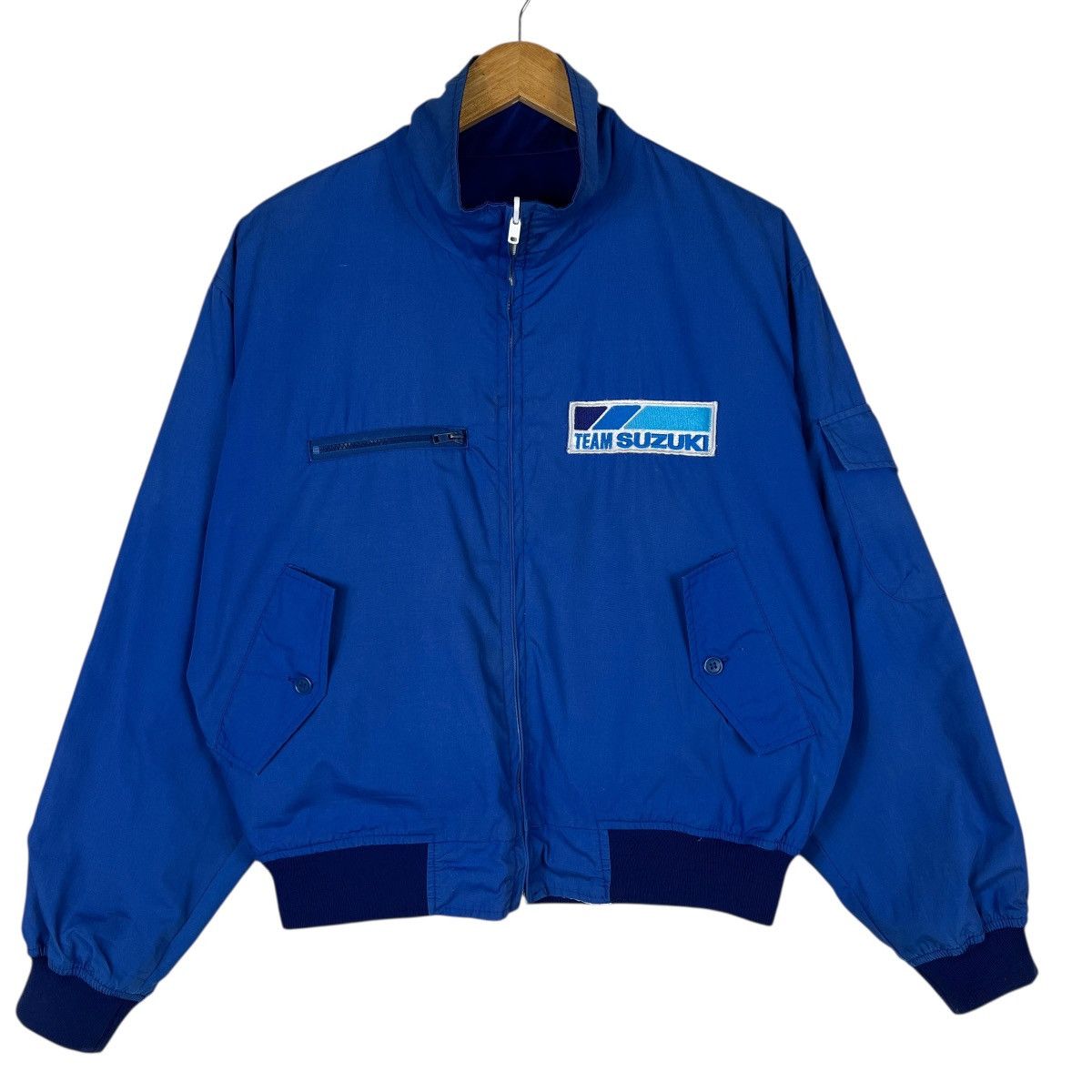 Vintage Vintage Team Suzuki Racing team Reversible Bomber Jacket Size US L / EU 52-54 / 3 - 3 Thumbnail