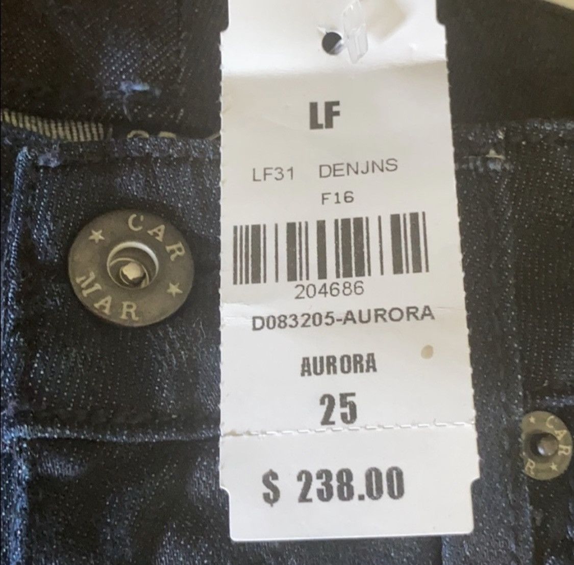 Other CARMAR DARK WASH FLARED DENIM JEANS Size 26" / US 2 / IT 38 - 2 Thumbnail