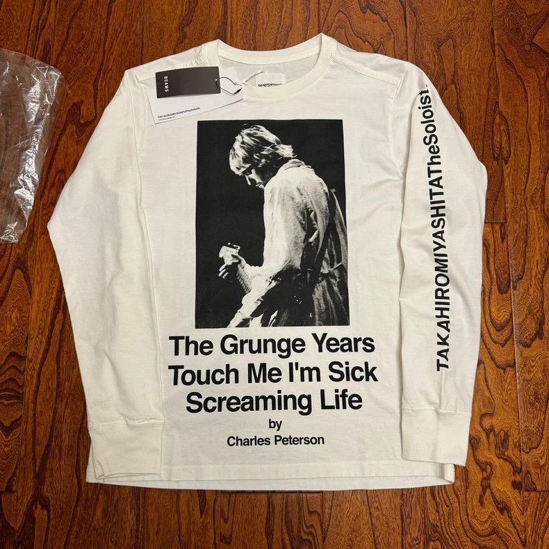 Long Sleeve Tee with Kurt Cobain Design
