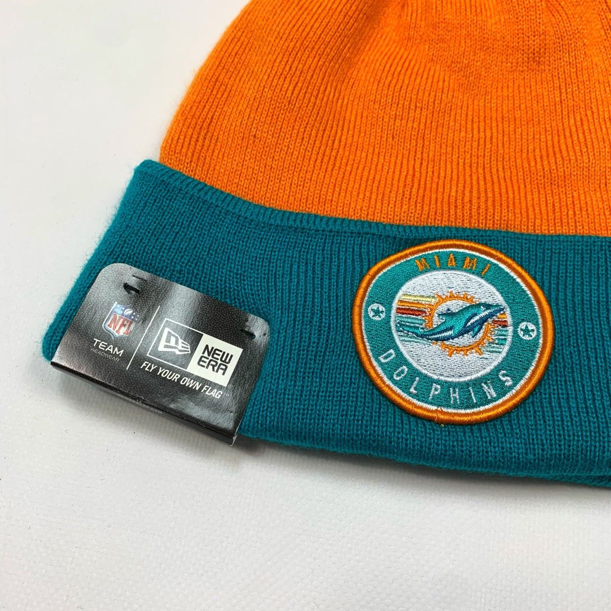 NFL Miami Dolphins Big Logo New Era Nfl Winter Hat Cap Size ONE SIZE - 2 Thumbnail