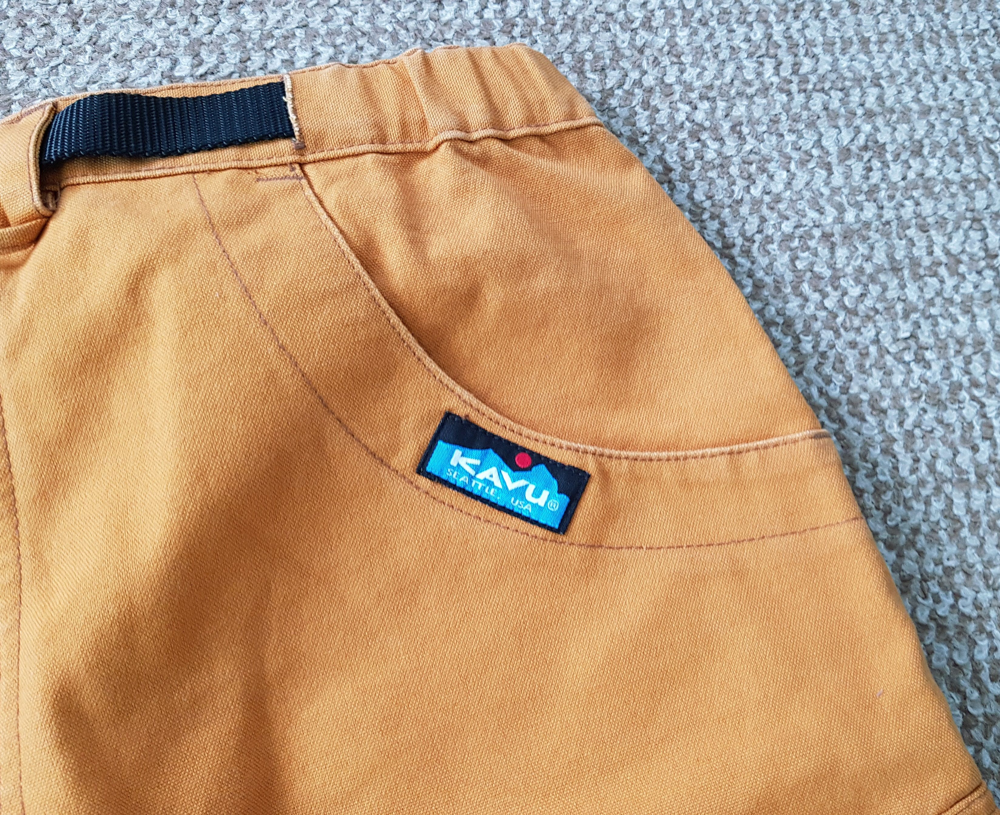 KAVU Vintage Kavu Climbing Belted Adjustable Canvas Cargo Shorts Size US 32 / EU 48 - 3 Thumbnail