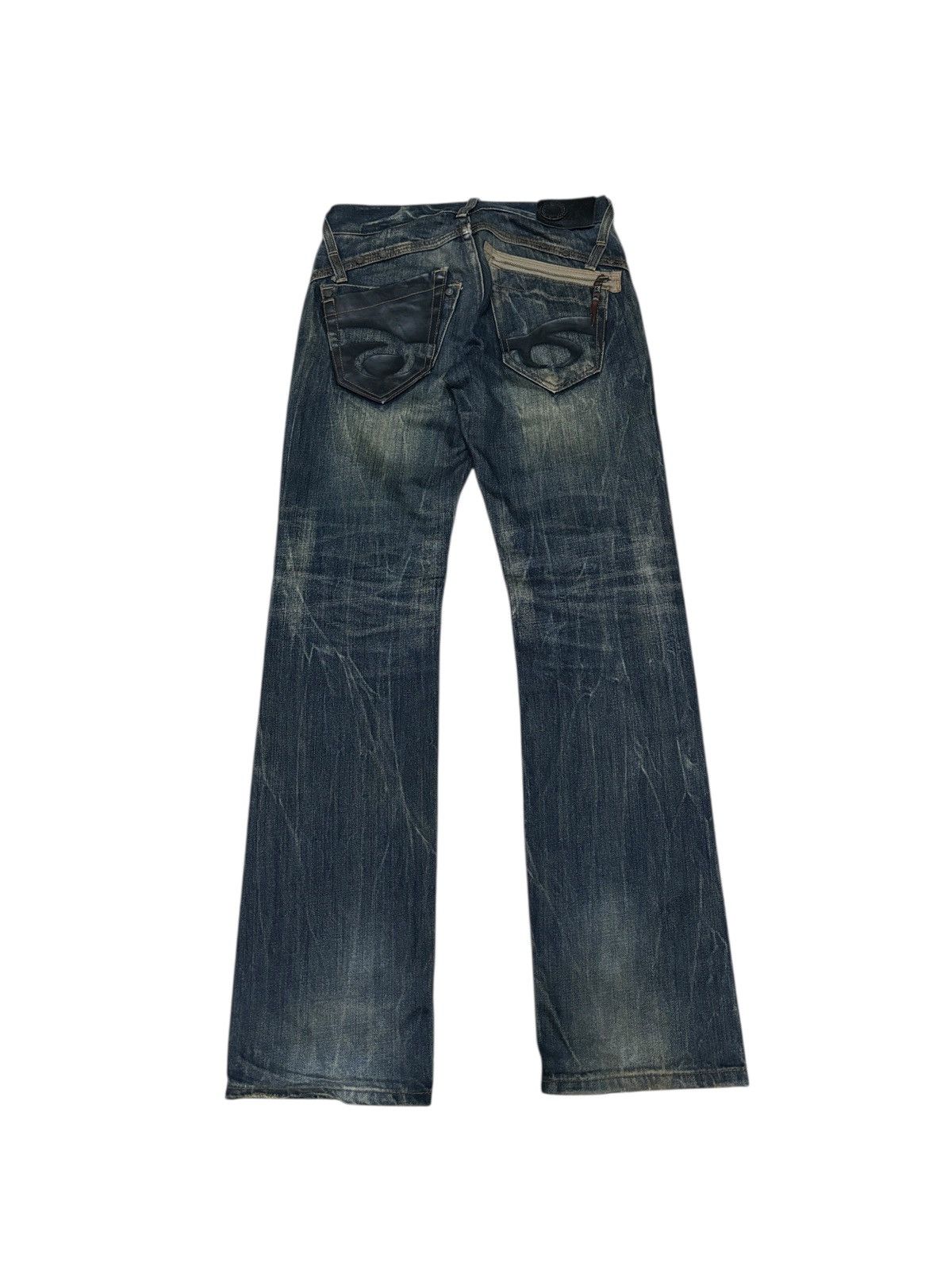 Japanese Brand Y2K Red Pepper Flare Denim Jeans Size US 32 / EU 48 - 1 Thumbnail