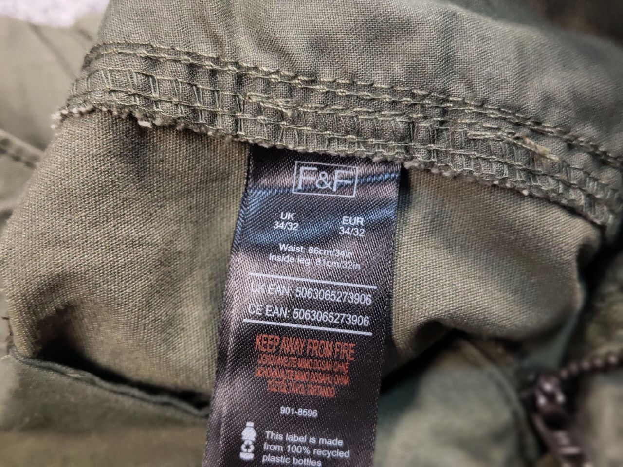 Japanese Brand Vintage Casual Japanese Style Green Cargo Straight Pants Size US 34 / EU 50 - 15 Thumbnail