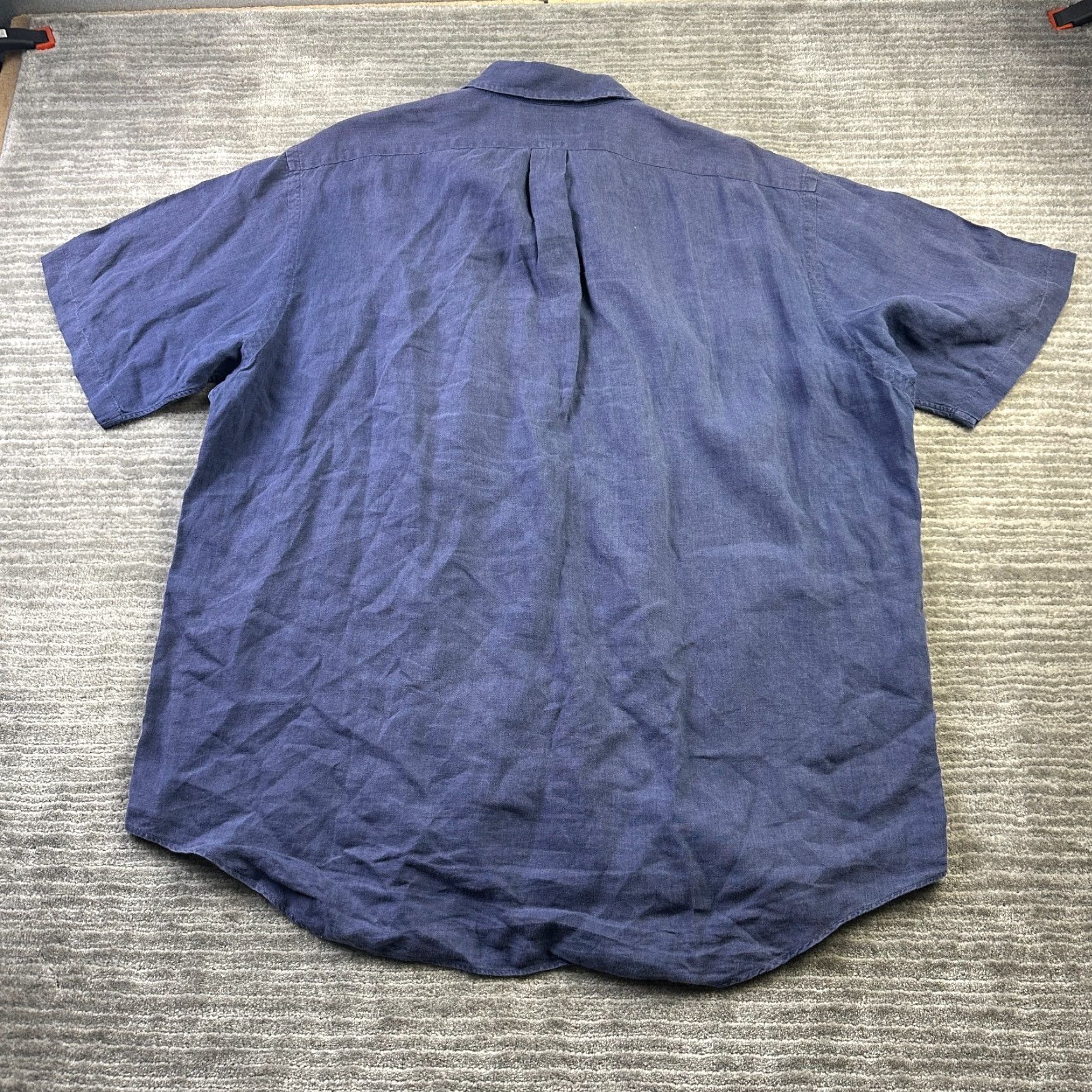 Polo Ralph Lauren Ralph Lauren Shirt Mens Extra Large Blue Blake Linen Button Up Pony Size US XL / EU 56 / 4 - 2 Thumbnail