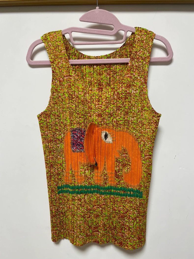Issey Miyake ISSEY MIYAKE Pleats Please Elephant Tank Top - dmc Size US M / EU 48-50 / 2 - 1 Thumbnail