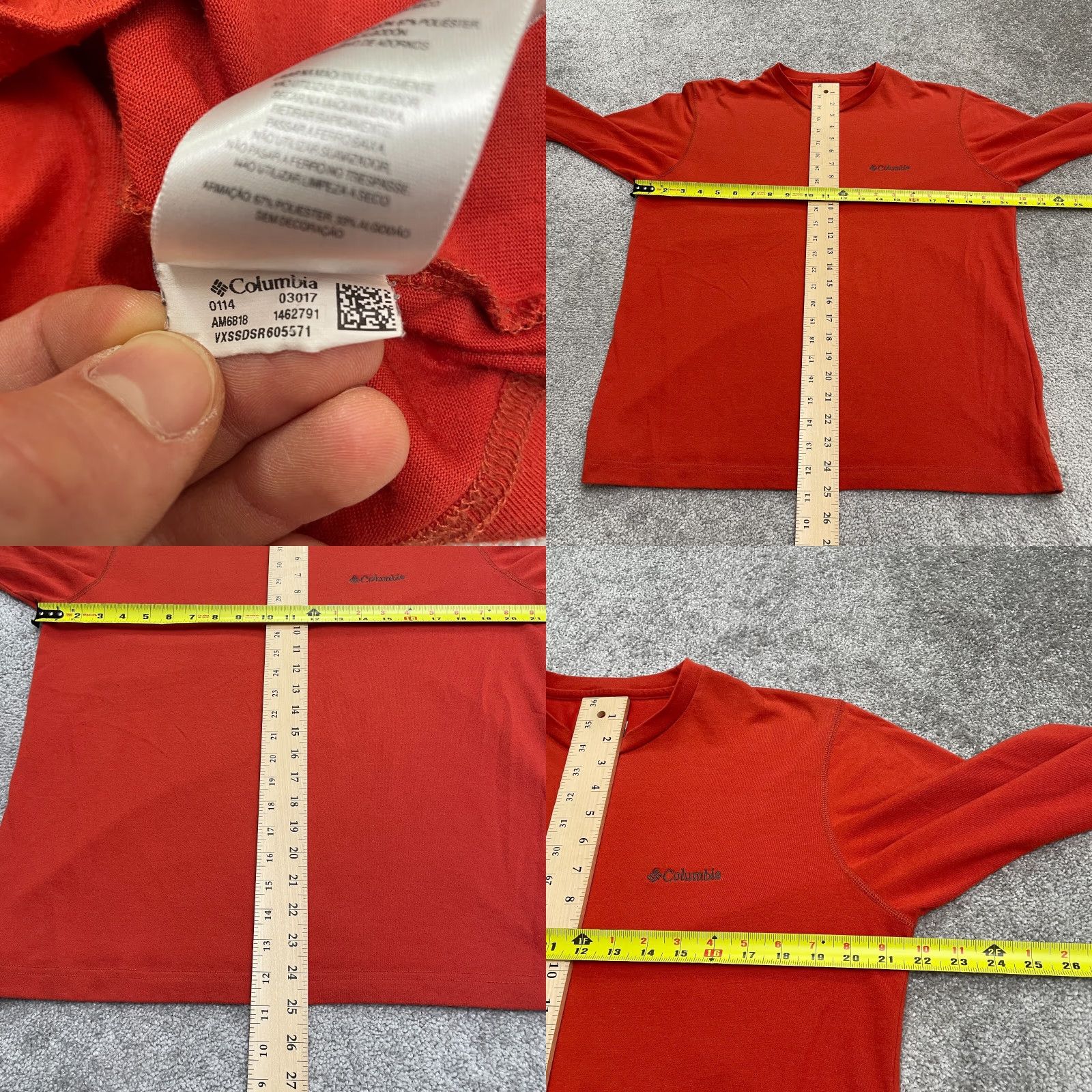Vintage Columbia Omni Wick Tee Shirt Mens Medium Red Long Sleeve Crew Neck Outdoor Top Size US M / EU 48-50 / 2 - 8 Thumbnail