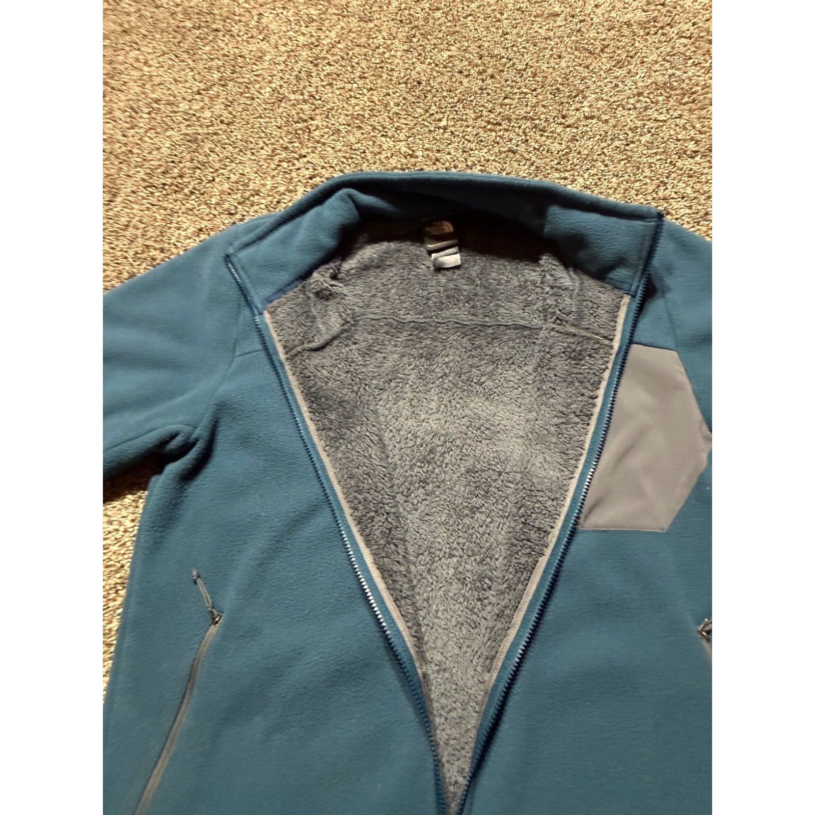 The North Face The North Face Mens Jacket Fleece Blue Large Full Zip Distressed Goats Size US L / EU 52-54 / 3 - 6 Thumbnail