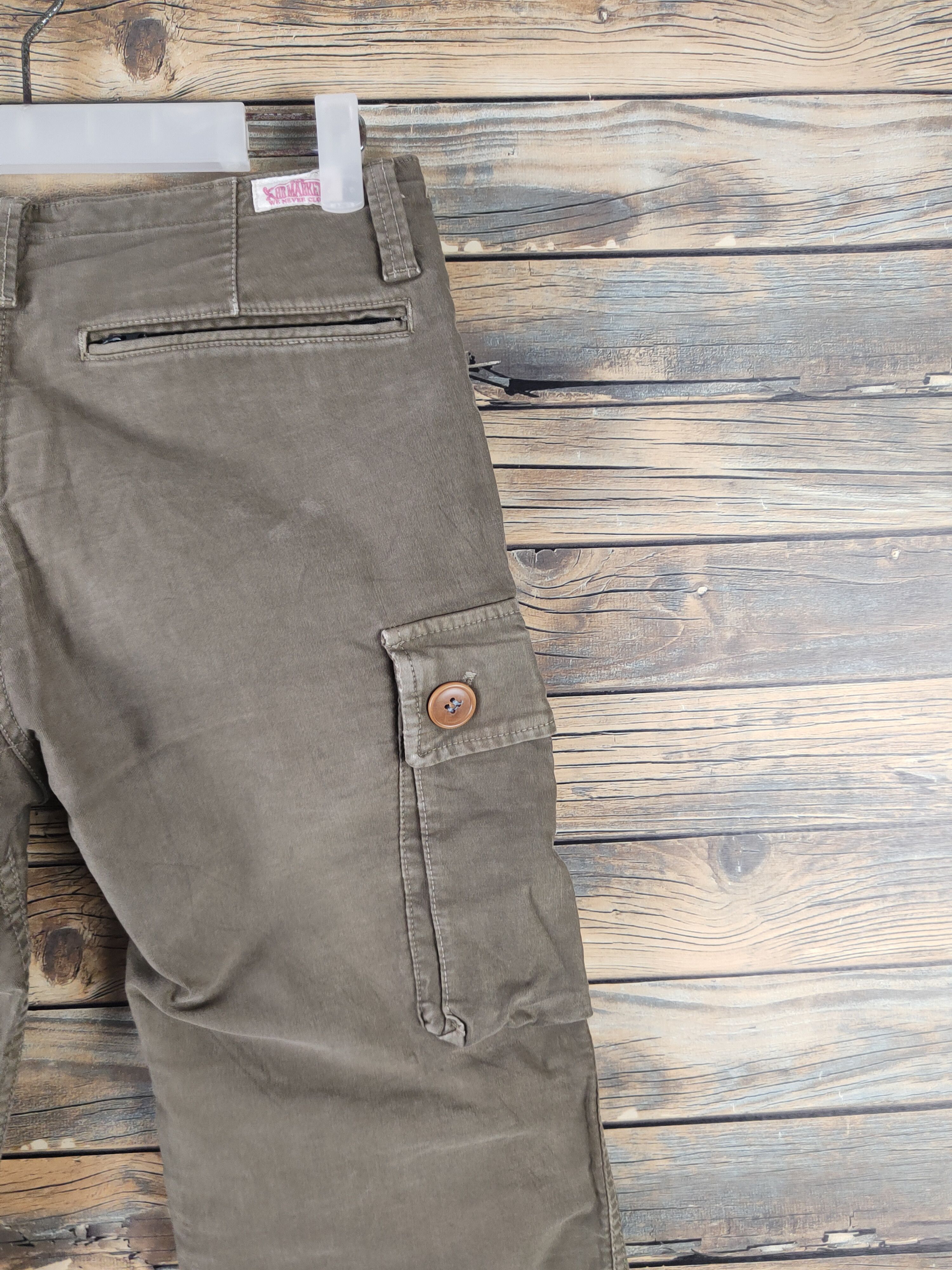 HOLLYWOOD RANCH MARKET DL Mr.HR Market Olive Multipocket Tactical Cargo Pants #457 Size US 28 / EU 44 - 10 Thumbnail