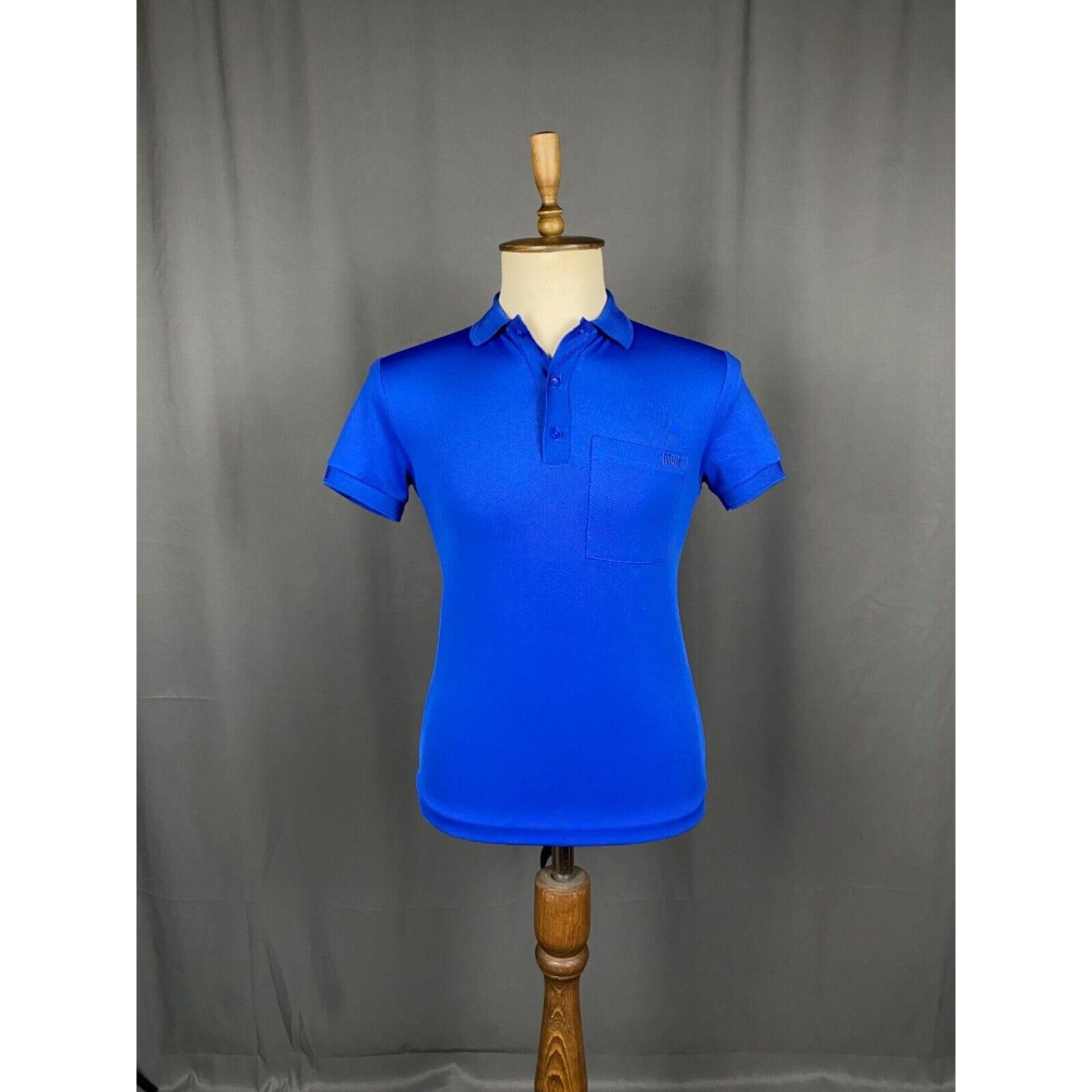 Alexander McQueen MINT! Alexander McQueen Small Logo Men's Blue Polo T-Shirt S Size US XS / EU 42 / 0 - 3 Thumbnail