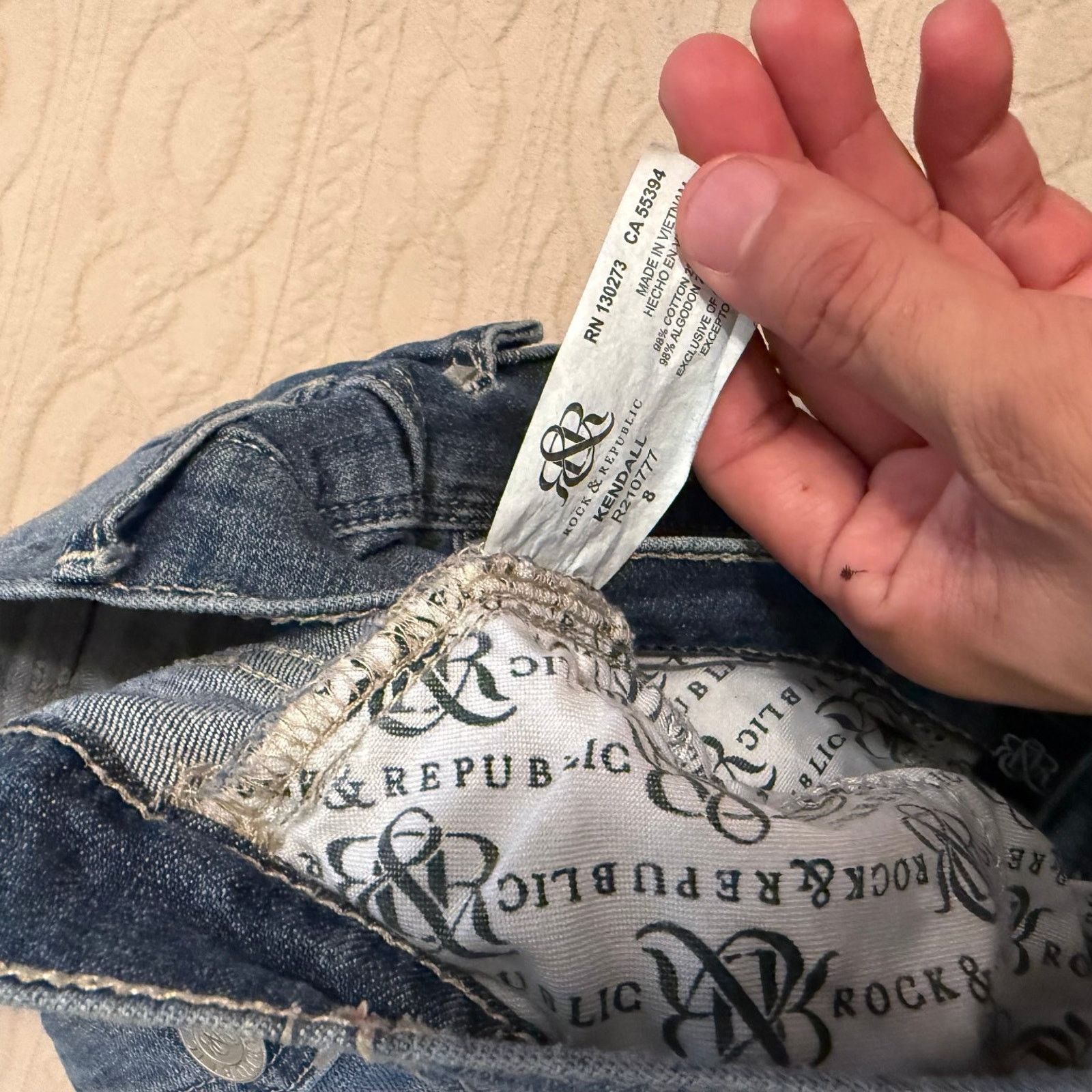 Rock & Republic Rock & Republic Women's Jeans Light Blue Denim Kendall 8 Size 30" / US 8 / IT 44 - 8 Thumbnail