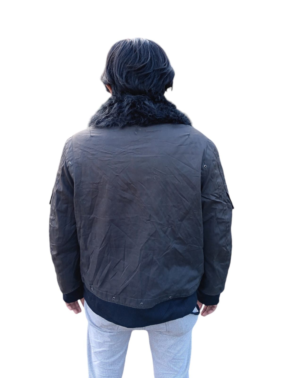 Japanese Brand Endeneu japan faux fur wax cotton jacket Size US M / EU 48-50 / 2 - 7 Thumbnail