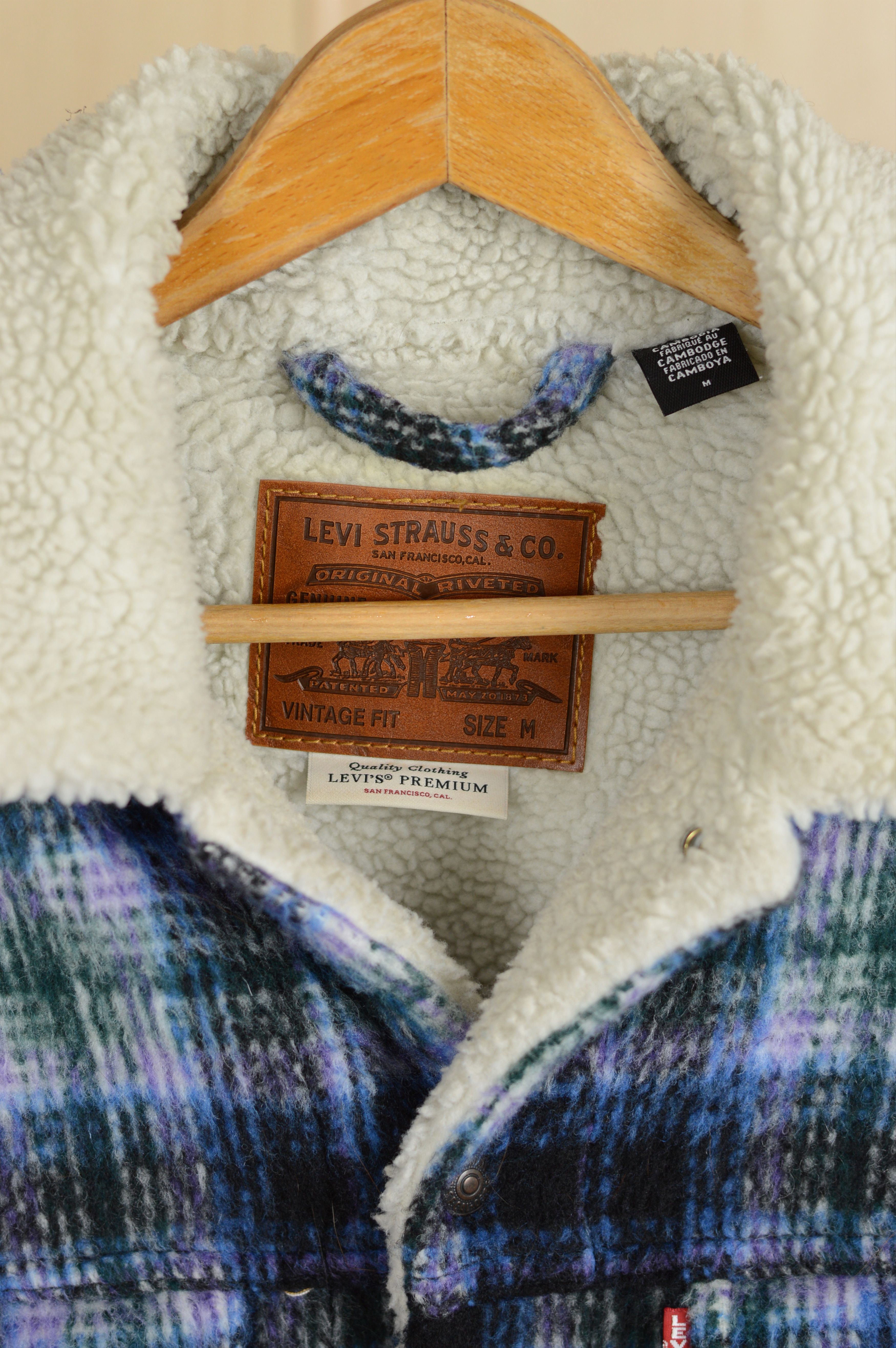 Levi's Levis premium checkered sherpa jacket plaid Size US M / EU 48-50 / 2 - 4 Thumbnail