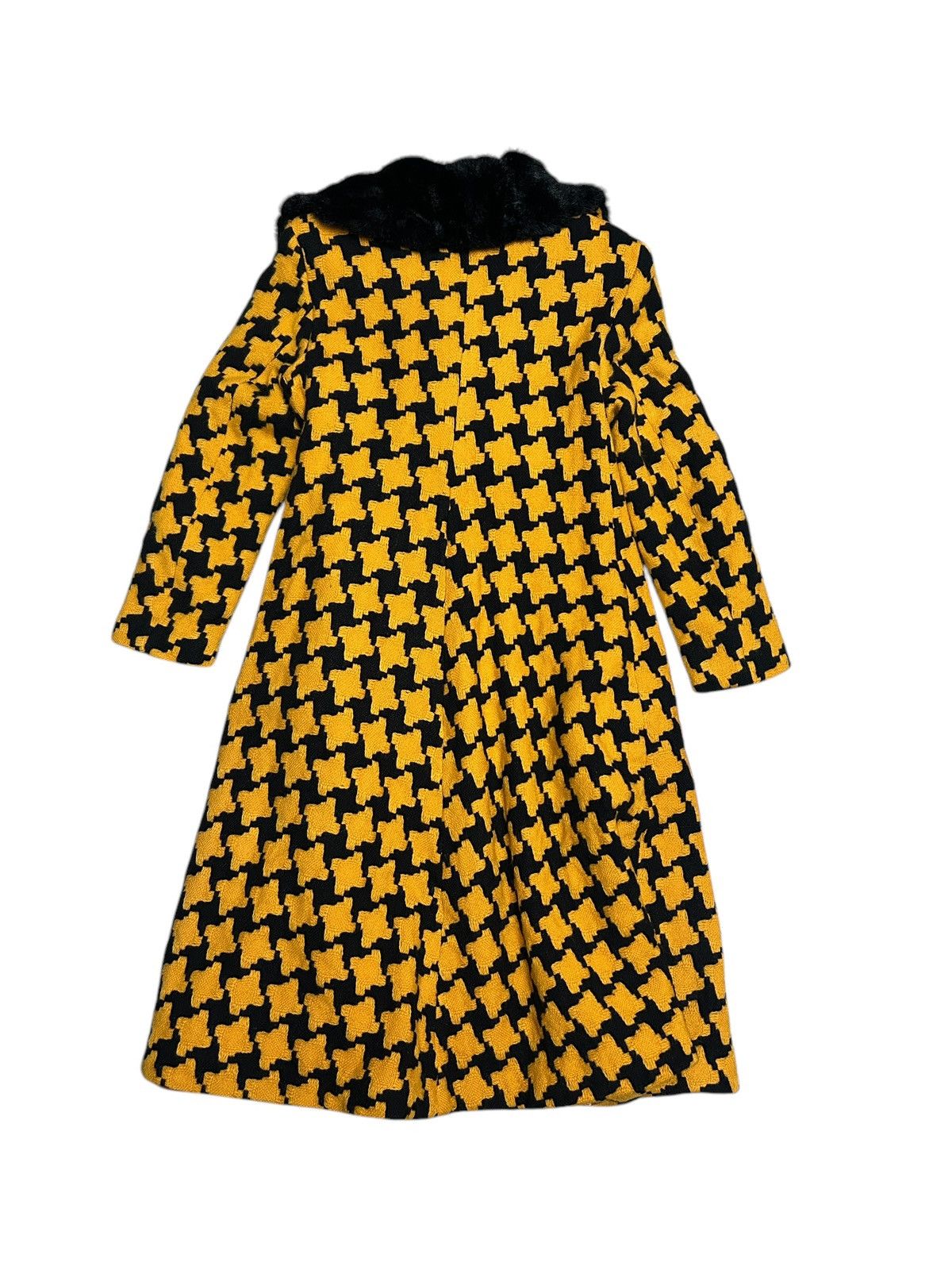 Vivienne Westwood F/W 89 Houndstooth Coat with Fur Collar Size M / US 6-8 / IT 42-44 - 2 Thumbnail