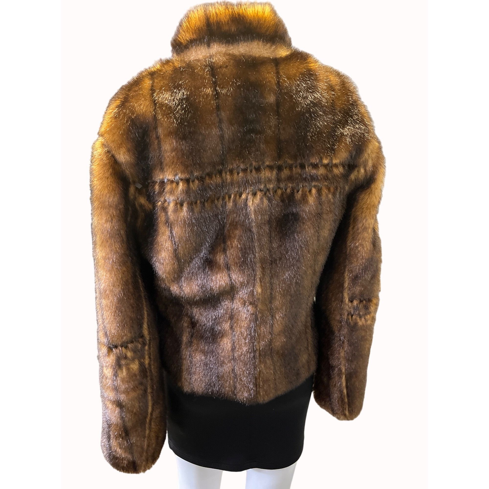 Other Vintage Women's Brown Faux Fur Reversible Coat Size L SKU 57 Size L / US 10 / IT 46 - 2 Thumbnail