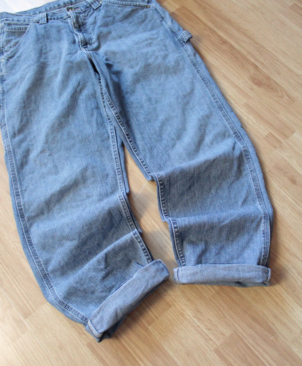 Japanese Brand × Vintage 🔥 VINTAGE DENIM CARPENTER DETROIT CHORE JEANS LEE DUNGAREES Size US 32 / EU 48 - 6 Thumbnail