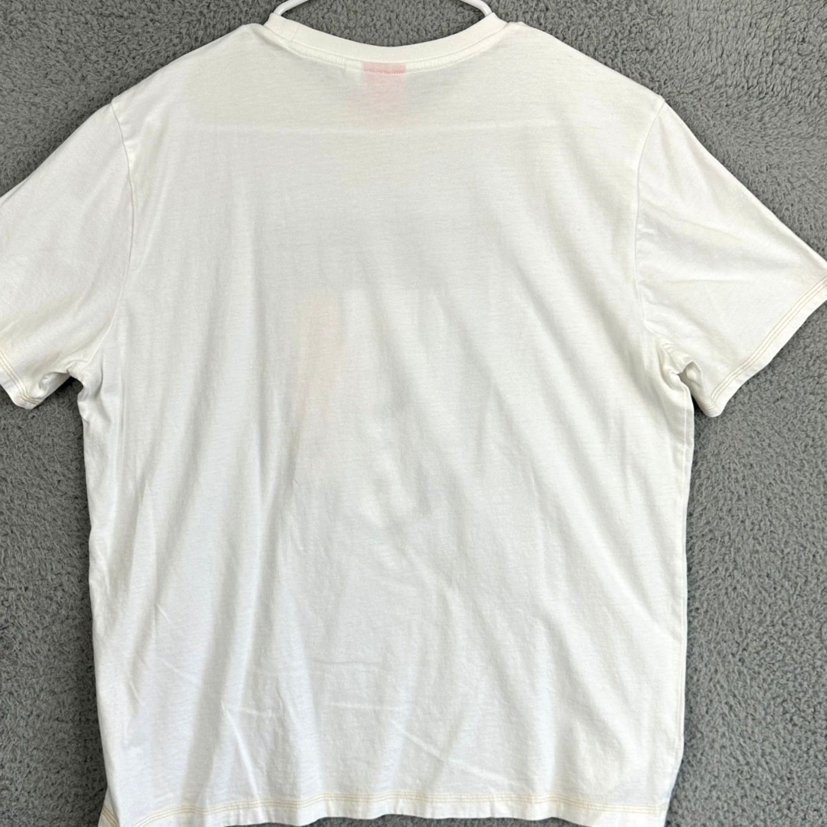 Puma Puma T-Shirt Mens Large White Italia Crewneck Outdoor Short Sleeve Tee Soccer Shirt Size US L / EU 52-54 / 3 - 3 Thumbnail