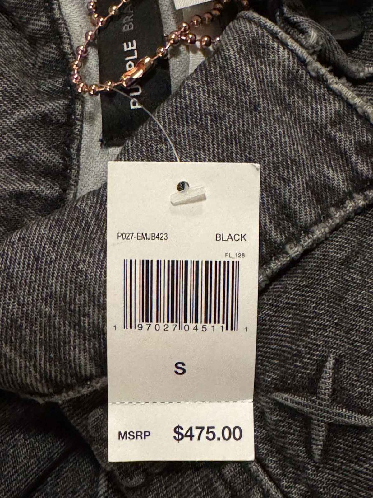 Purple Brand Purple Brand Black Embossed Monogram Denim Jacket New Size US S / EU 44-46 / 1 - 11 Thumbnail
