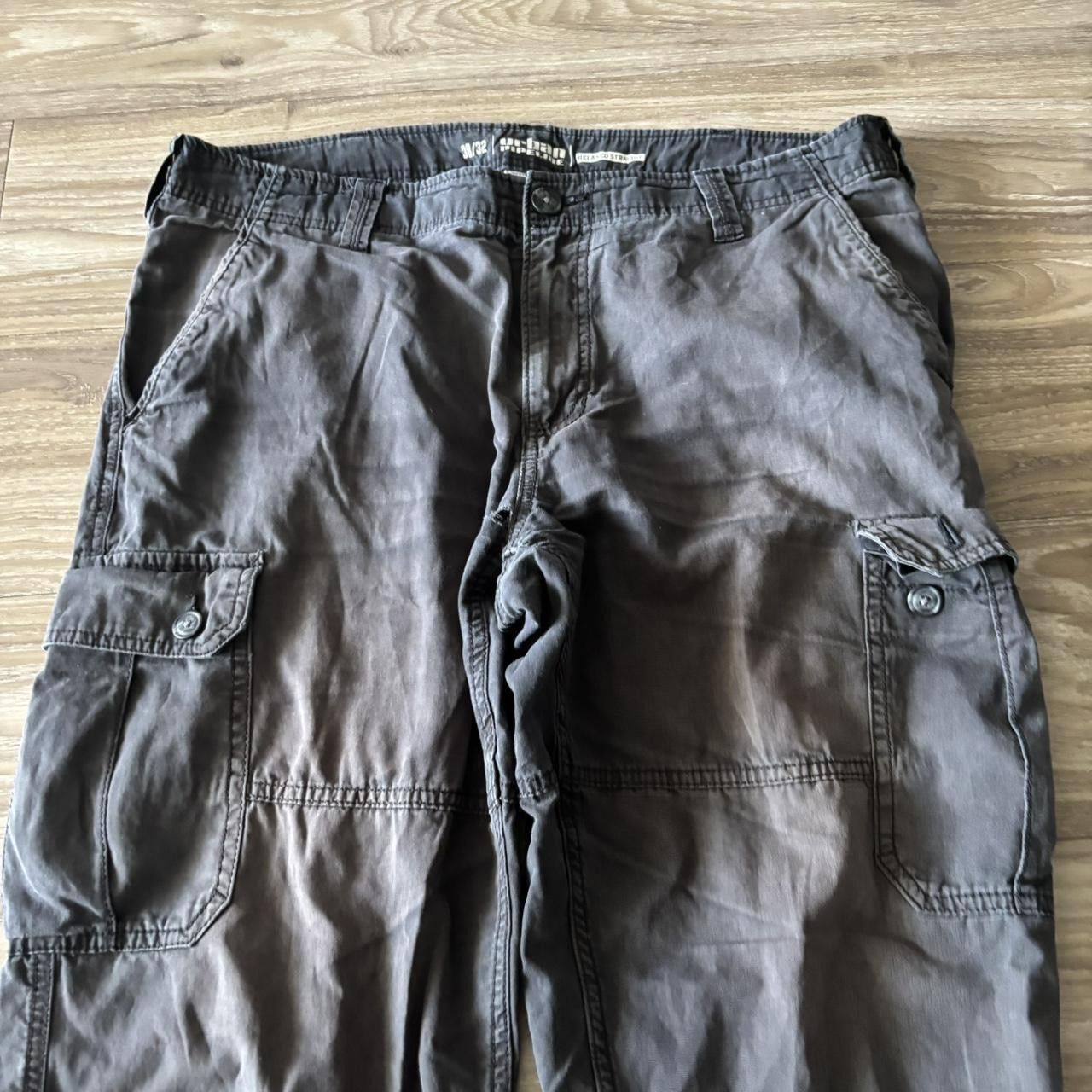 Vintage Crazy Vintage Y2K/2000s Grunge Faded Black Cargo Pants! 38x32 Size US 38 / EU 54 - 5 Thumbnail