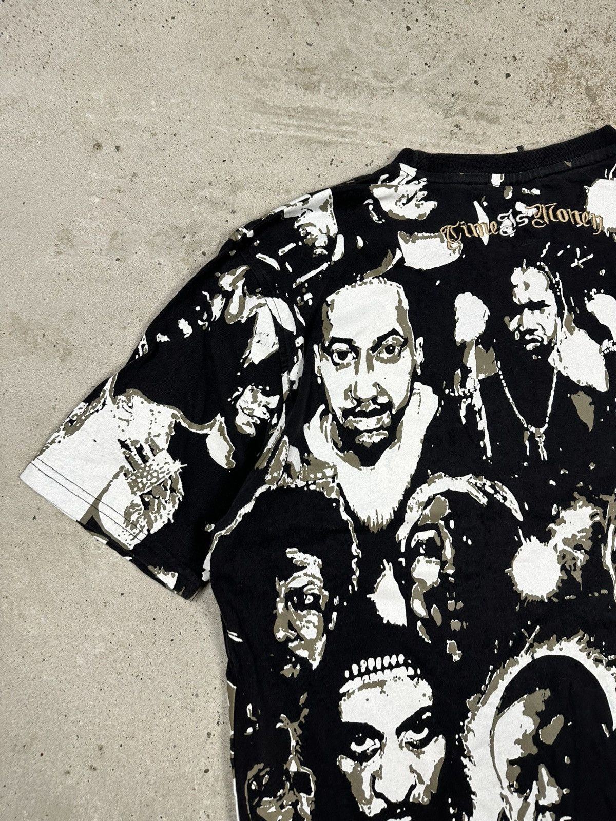 Rap Tees Vintage Y2K Time Is Money All Over Print Rap Hip Hop Tee Size US L / EU 52-54 / 3 - 12 Thumbnail