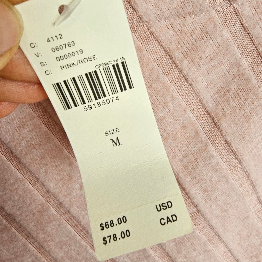 Anthropologie Maeve Anthropologe Ribbed Pullover Sweater M Pink Minimalist Size M / US 6-8 / IT 42-44 - 8 Thumbnail