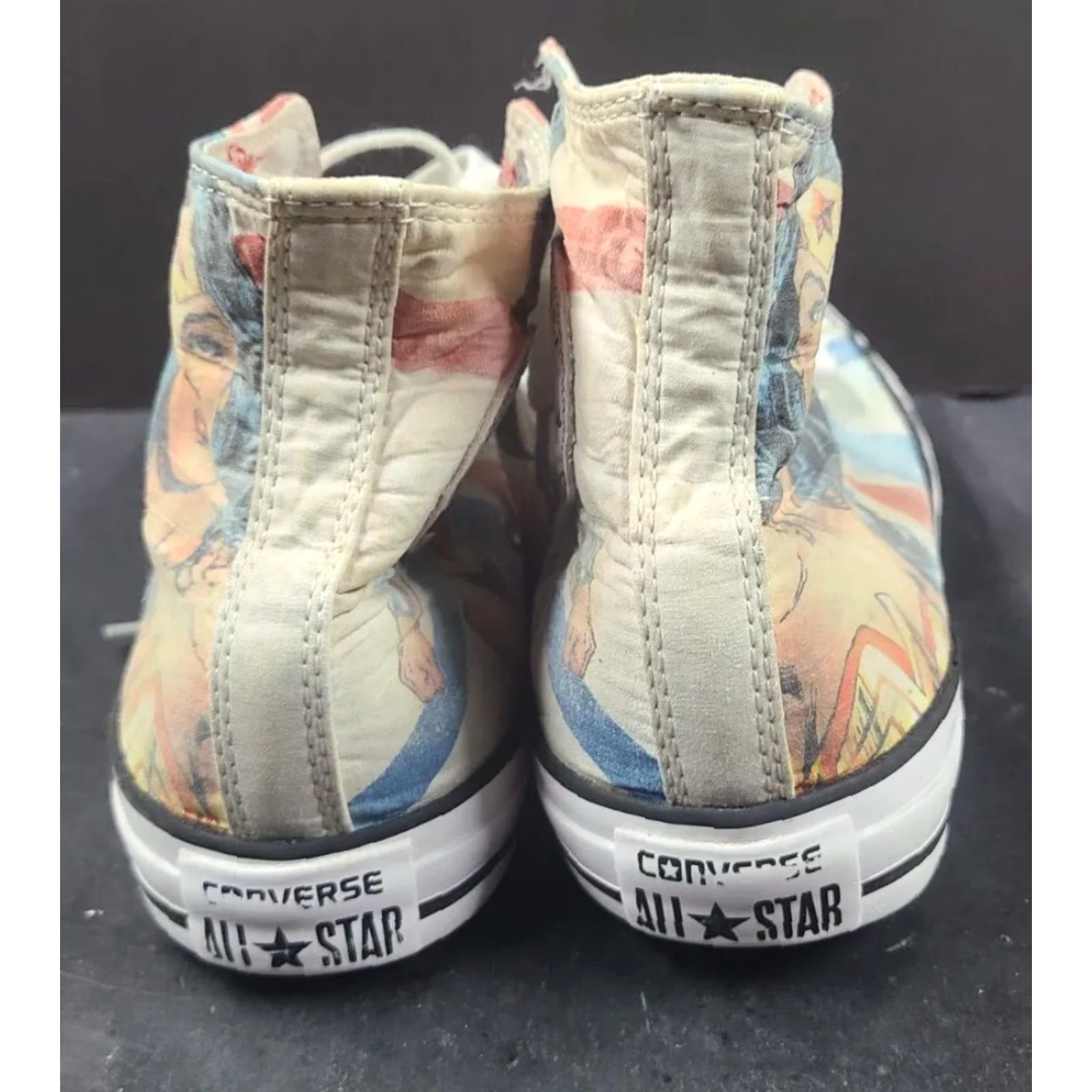 Converse Converse Chuck Taylor DC Comics Wonder Woman High Top Sneaker Unisex Adults 9.5 White Graphic Logo Custom Theme Comics Size US 10 / IT 40 - 7 Thumbnail
