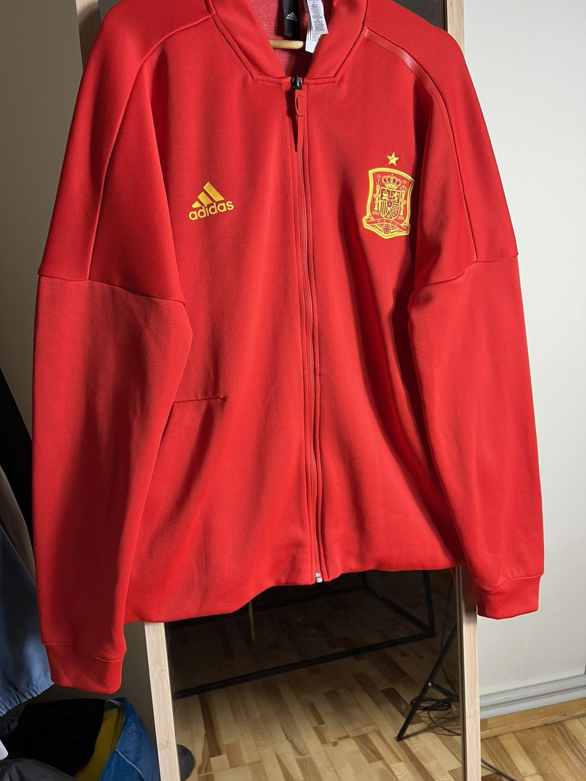 Adidas Spain Z.N.E Jacket - Adidas ZNE Football Tracksuit Top Size US XL / EU 56 / 4 - 4 Thumbnail