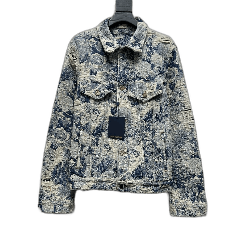 Louis Vuitton Louis Vuitton Denim Jacket with Floral Print - dmc Size M / US 6-8 / IT 42-44 - 1 Thumbnail