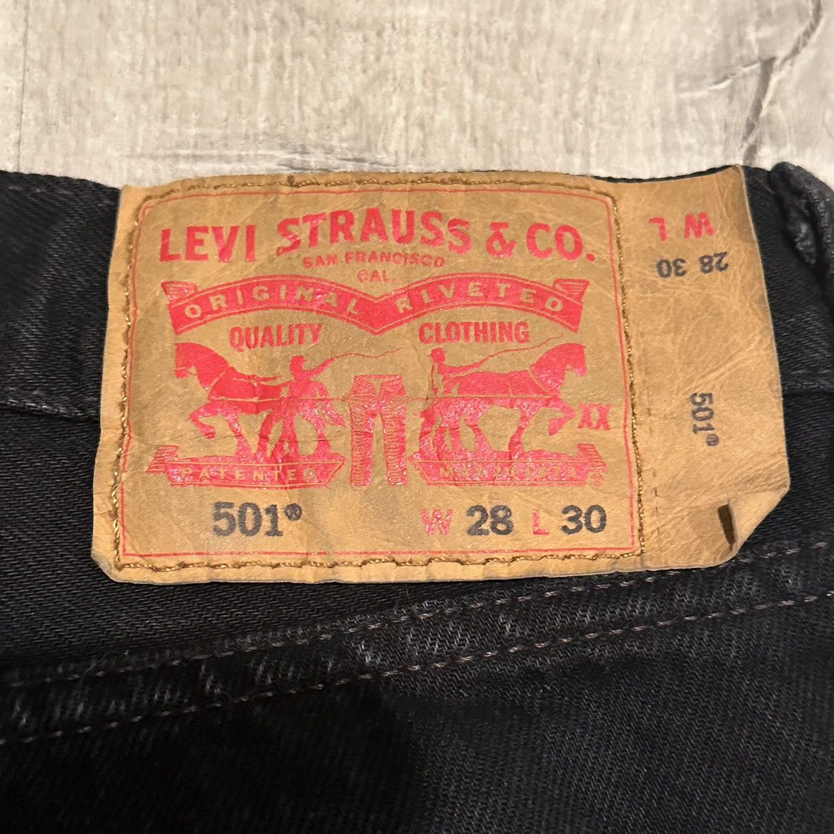 If Six Was Nine Year2000 x Levi’s 501 Bloodlust Denim Jeans Black Size US 28 / EU 44 - 8 Thumbnail