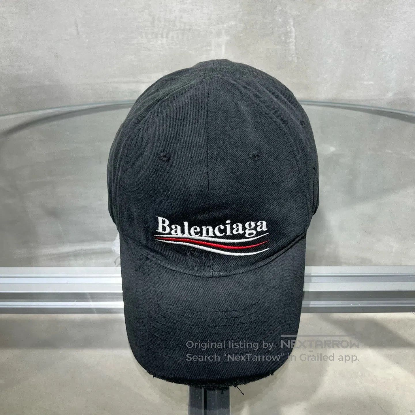 Balenciaga Balenciaga sizeM New Embroidered Coke Damages Baseball Cap Size ONE SIZE - 1 Thumbnail