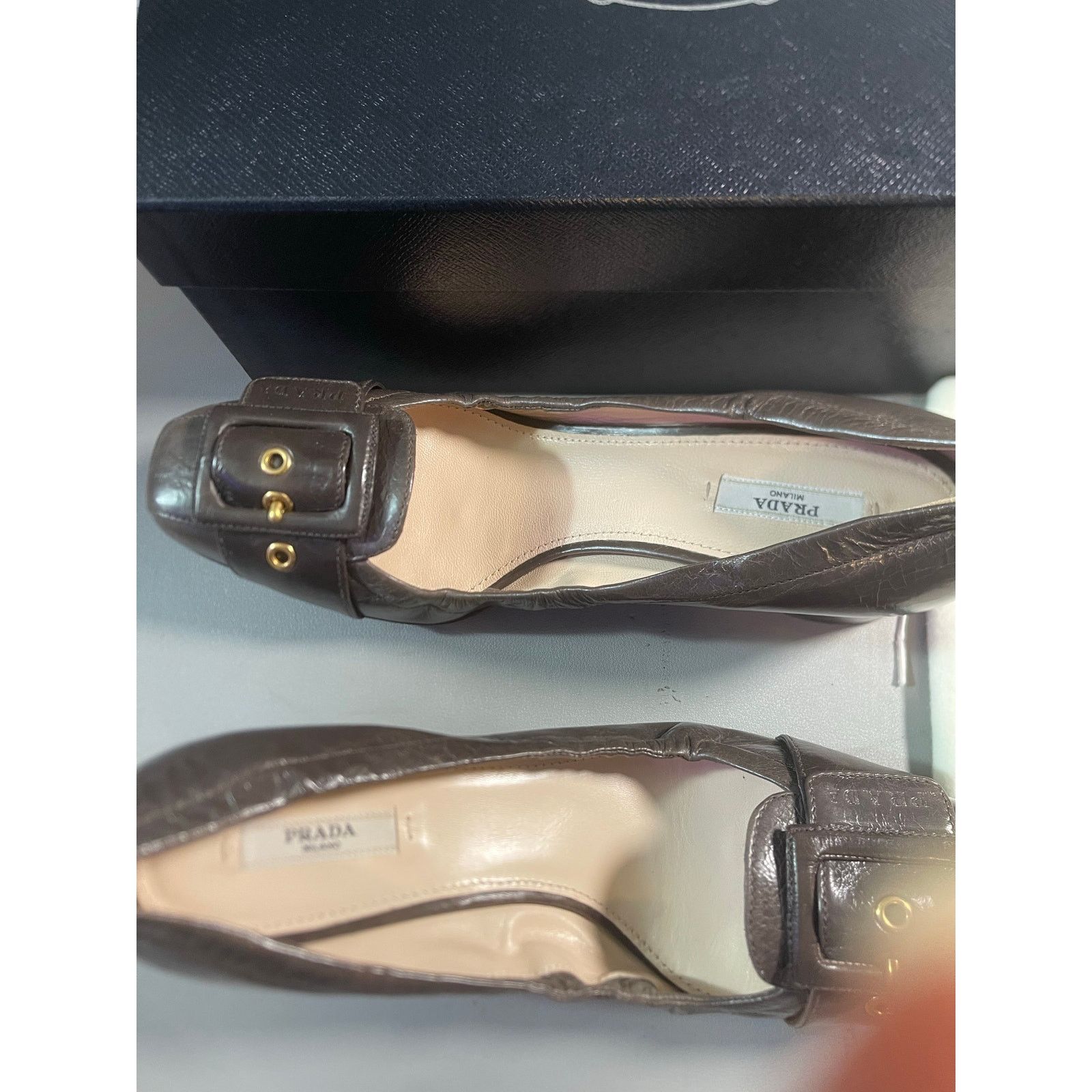 Prada Prada Calzature Donna 40 1D711CF045 Antic Soft1 Grafite Size US 9 / IT 39 - 4 Thumbnail