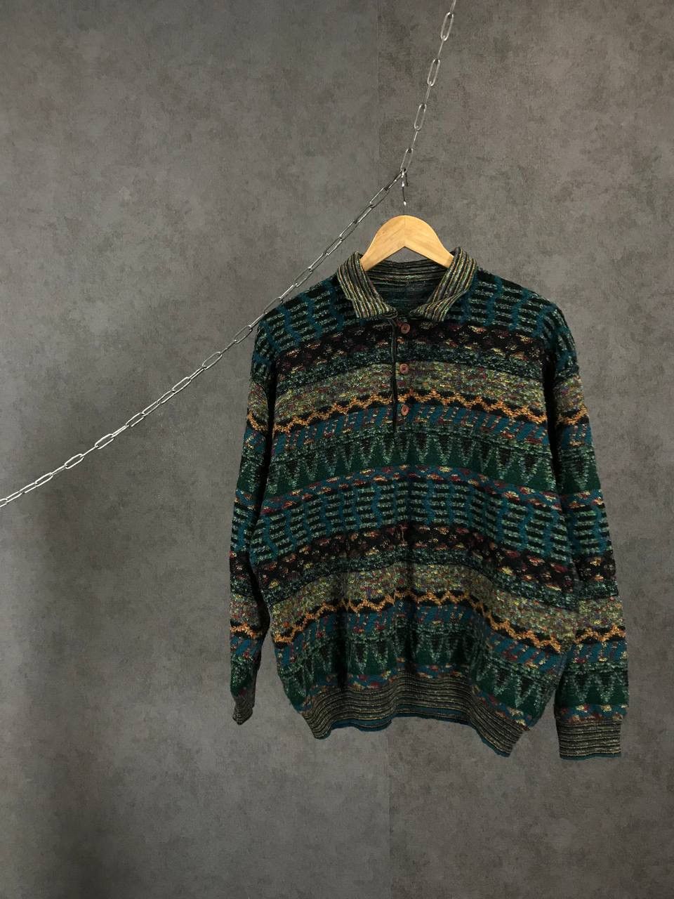 Vintage Missoni style crazy multicolor sweater Size US M / EU 48-50 / 2 - 1 Preview