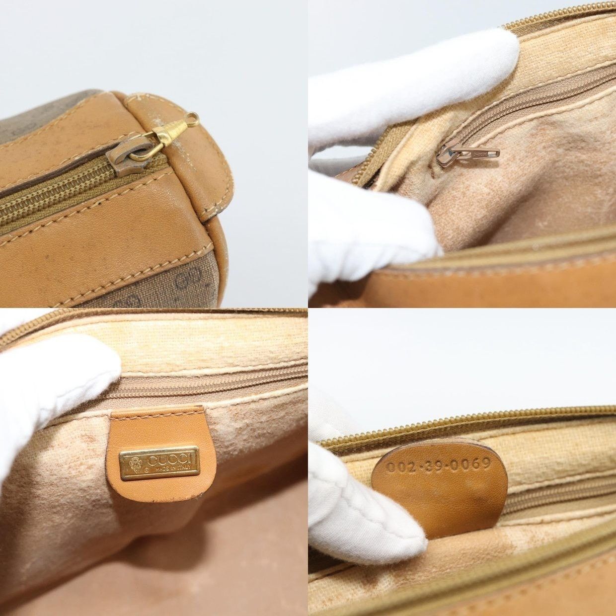Gucci Gucci Micro GG Supreme Boston Bag Beige Size ONE SIZE - 11 Thumbnail