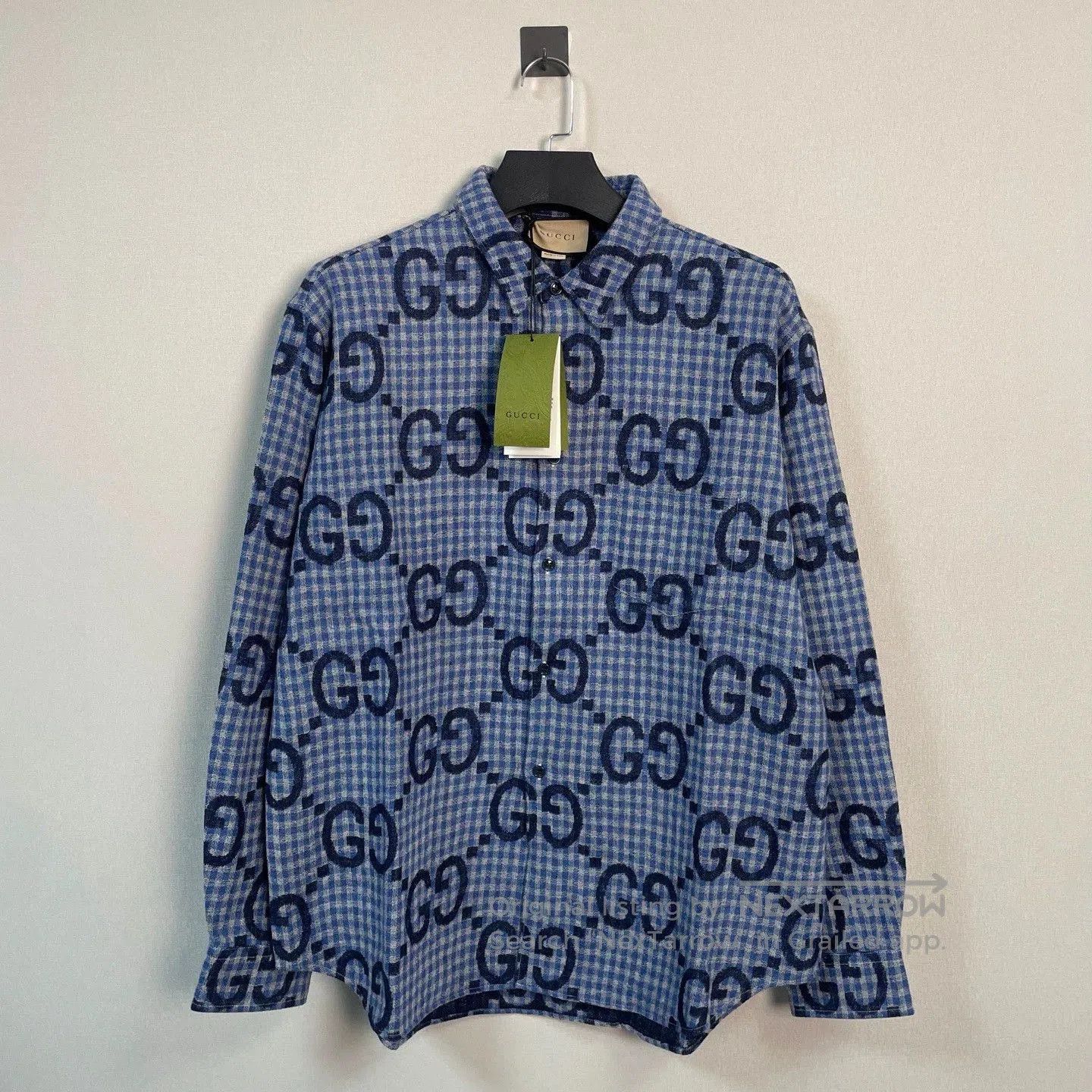 Gucci gucci double g check patterned shirt jacket. Size US L / EU 52-54 / 3 - 1 Thumbnail
