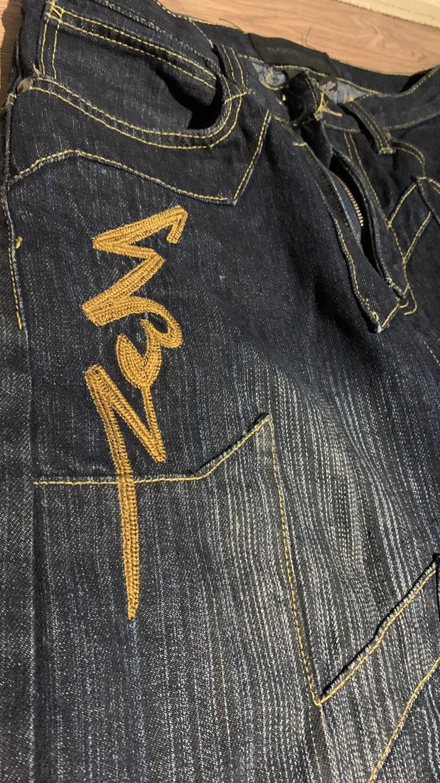 Designer × Vintage Hoodboyz baggy jeans Size US 30 / EU 46 - 4 Thumbnail