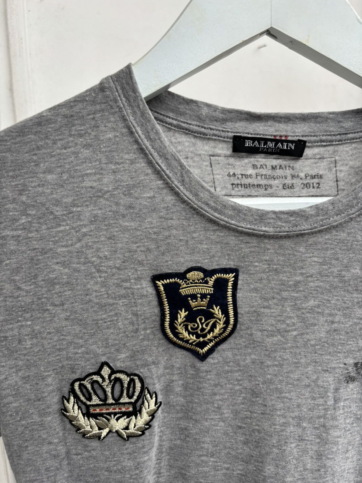 Balmain SS12 Post Decarnin Patch T-shirt Size US XS / EU 42 / 0 - 4 Thumbnail